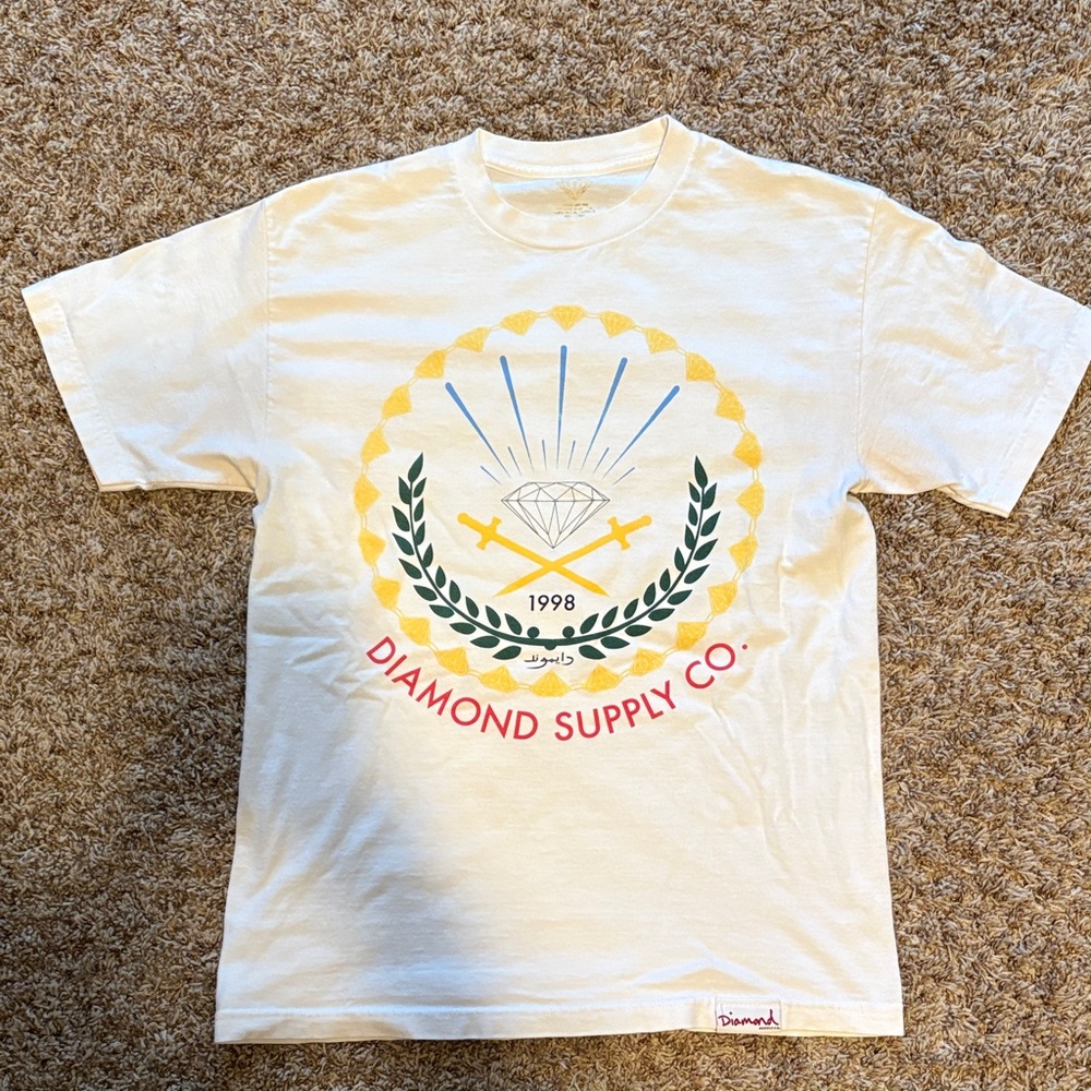 Diamond Supply Co. White Graphic Tee